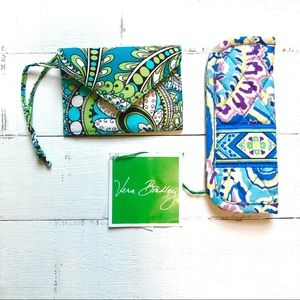 NWT Vera Bradley Reader’s Case + NWOT Luggage Tag